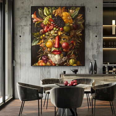Tableau Tête en Fruit